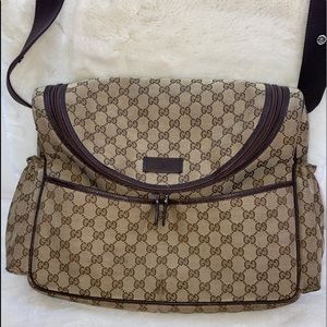 Gucci Canvas Diaper Bag